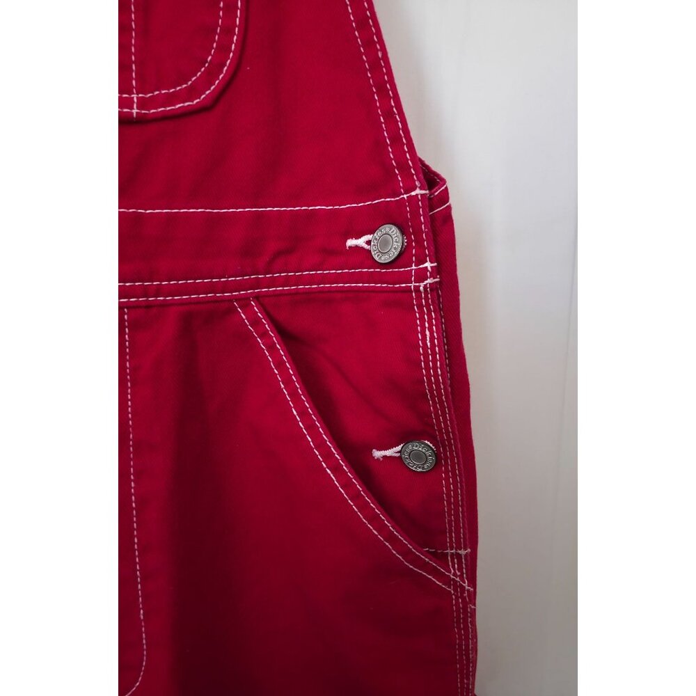 Dickies Straight Leg Relaxed Carpenter Workwear Denim Overalls Women's XS - Picture 4 of 8